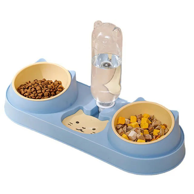 Pet Cat Bowl Automatic Feeder